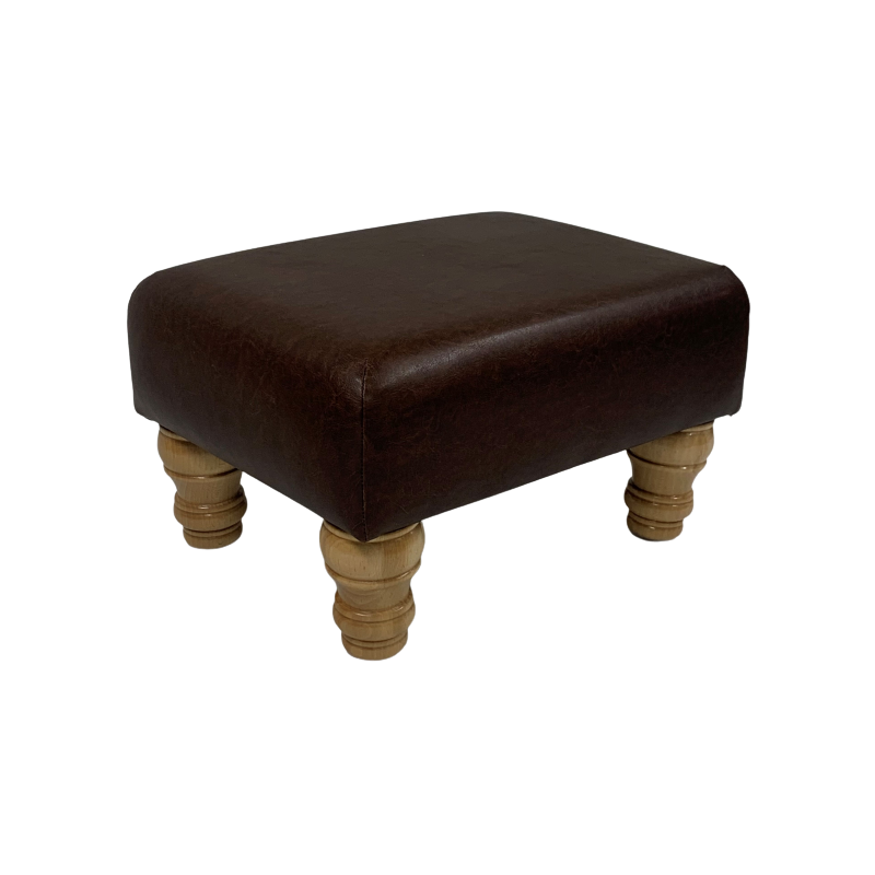 Large Faux Leather Footstools | Footstools Direct | Handmade Goods!