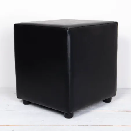 Black store cube footstool