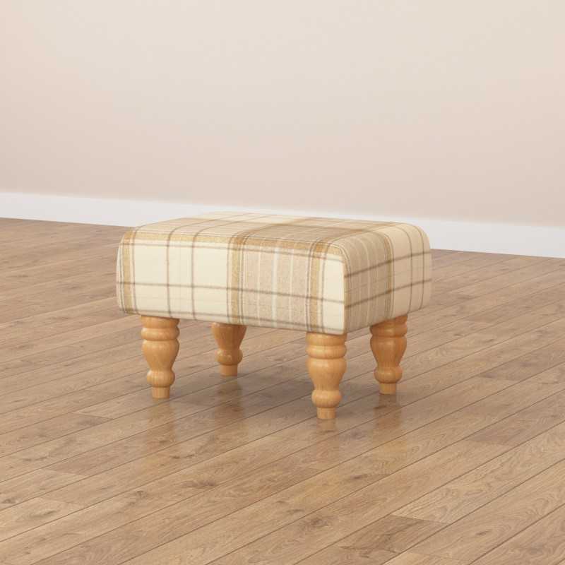 Large Tartan Material Footstools | Footstools Direct | Handmade Goods!