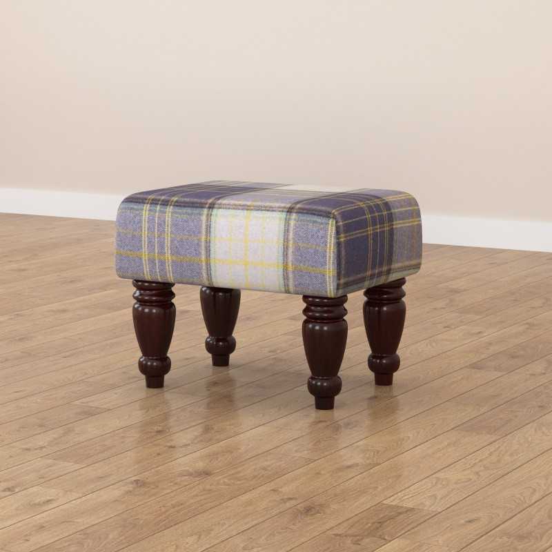 Large Tartan Material Footstools | Footstools Direct | Handmade Goods!