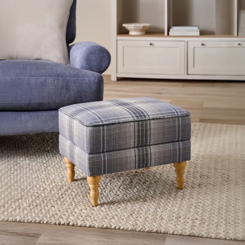 Hayden Storage Footstool – Handmade in Leather, Wool & Velvet | Stylish & Practical