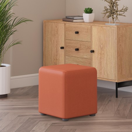 Faux Leather Cube Seats | UK handmade | Footstools Direct