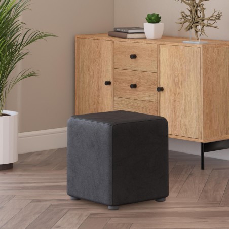 Italian Leather Cube Seats | UK Handmade | Footstools Direct