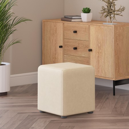 Italian Leather Cube Seats | UK Handmade | Footstools Direct