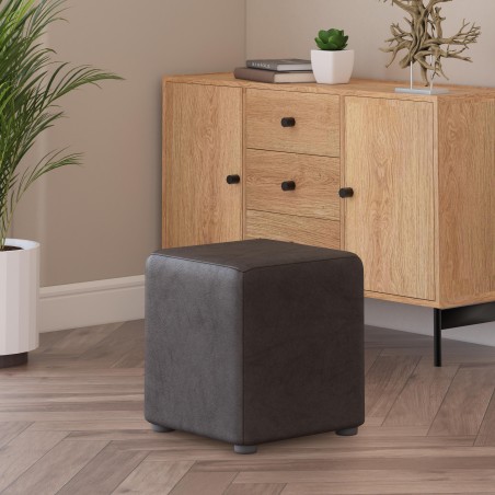 Italian Leather Cube Seats | UK Handmade | Footstools Direct