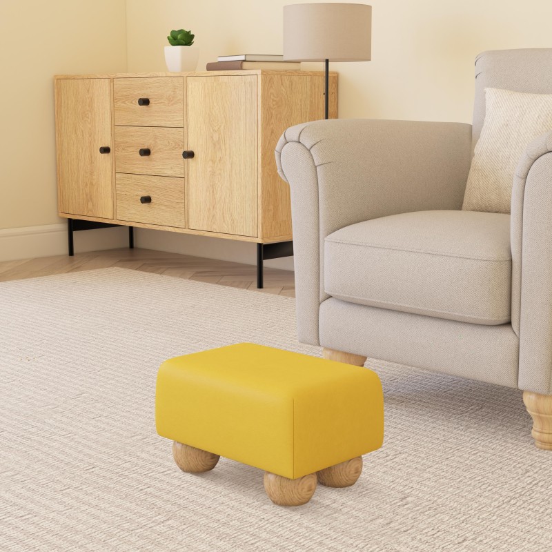 Small Faux Leather Footstools | UK Handmade | Footstools Direct