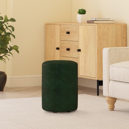 Fabric Round Stool | Pouffe in 100+ colours | Footstools Direct