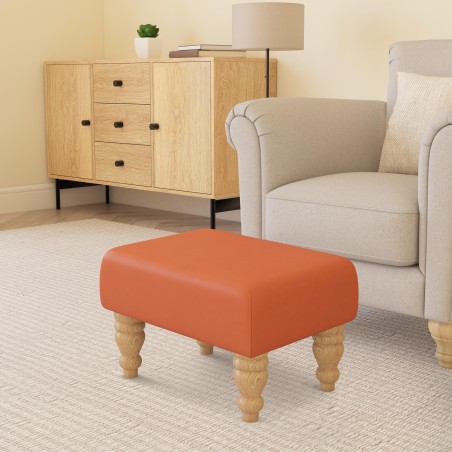 Large Faux Leather Footstools | Footstools Direct | Handmade Goods!