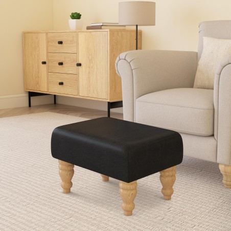 Large Faux Leather Footstools | Footstools Direct | Handmade Goods!