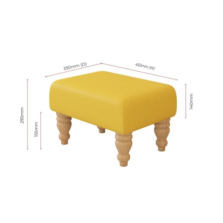 Large Faux Leather Footstools | Footstools Direct | Handmade Goods!