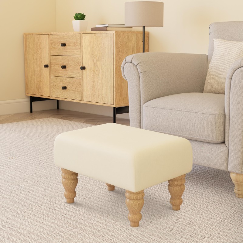 Large Faux Leather Footstools | Footstools Direct | Handmade Goods!