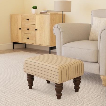 Large Fabric Material Footstools | Footstools Direct | Handmade Goods!