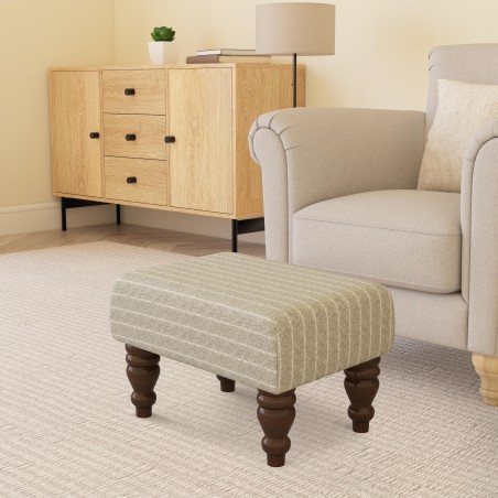 Large Fabric Material Footstools | Footstools Direct | Handmade Goods!