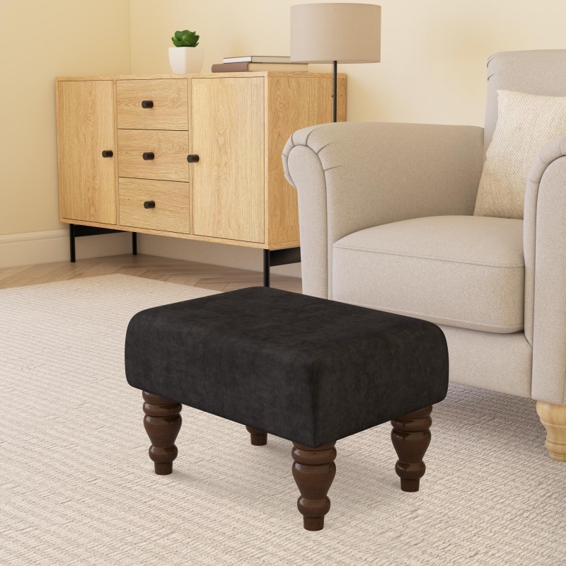 Large Fabric Material Footstools | Footstools Direct | Handmade Goods!