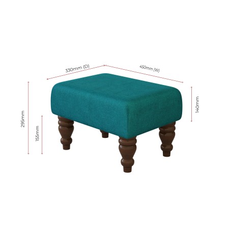 Large Fabric Material Footstools | Footstools Direct | Handmade Goods!