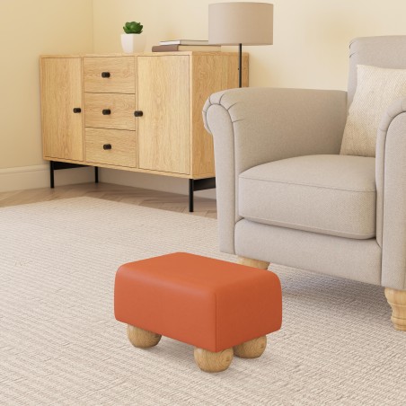 Small Faux Leather Footstools | UK Handmade | Footstools Direct
