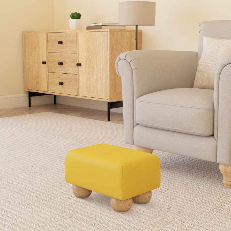 Small Faux Leather Footstools | UK Handmade | Footstools Direct