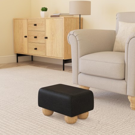 Small Faux Leather Footstools | UK Handmade | Footstools Direct
