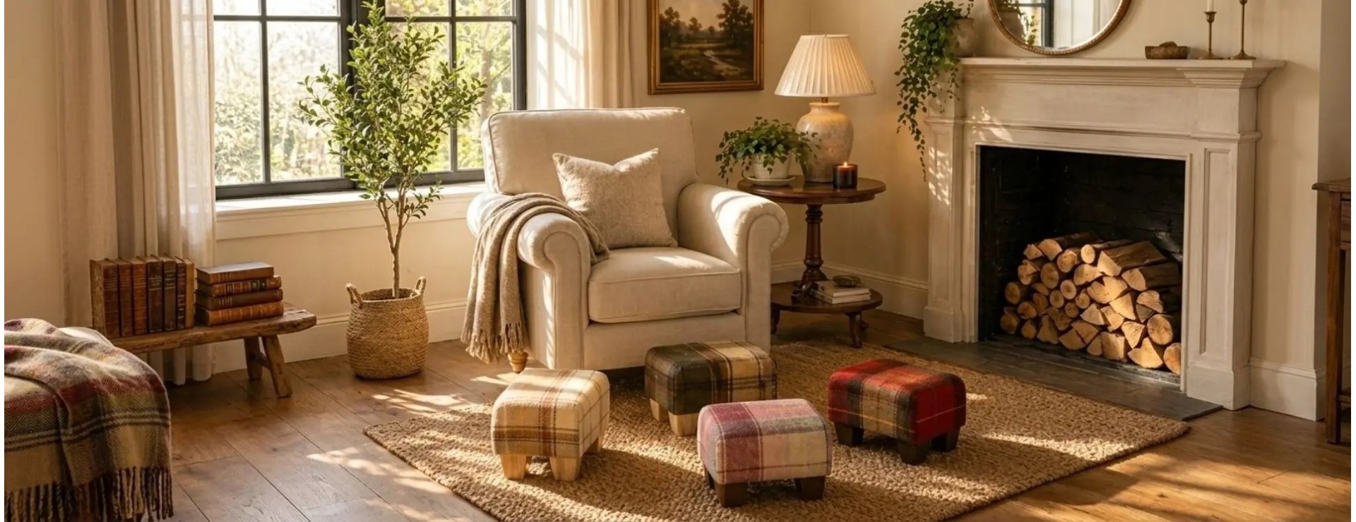 Footstools For Living Rooms | Shop All Luxury Footstools