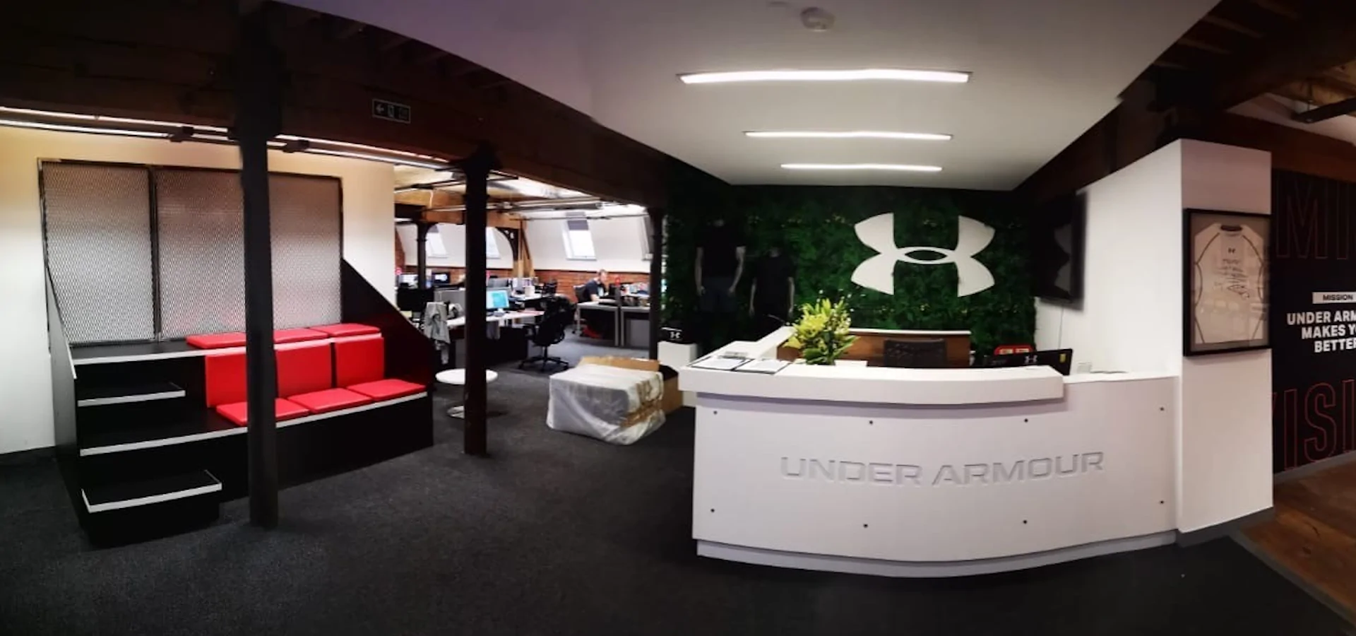 Under Armour Red Padded Seating